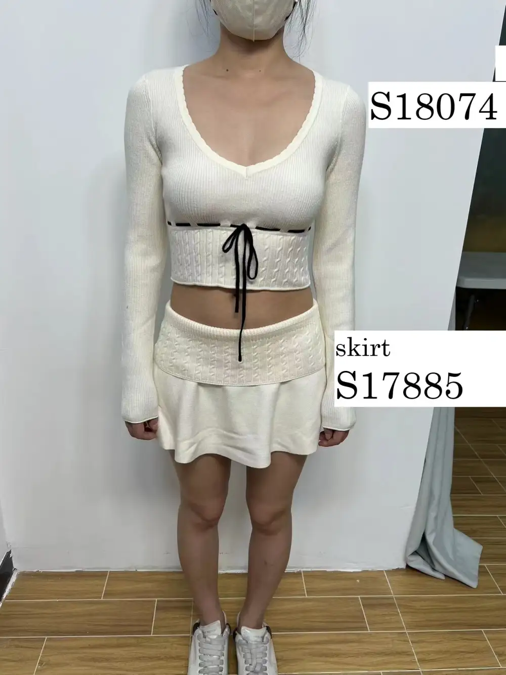Andie Fold Over Knit Mini Skirt