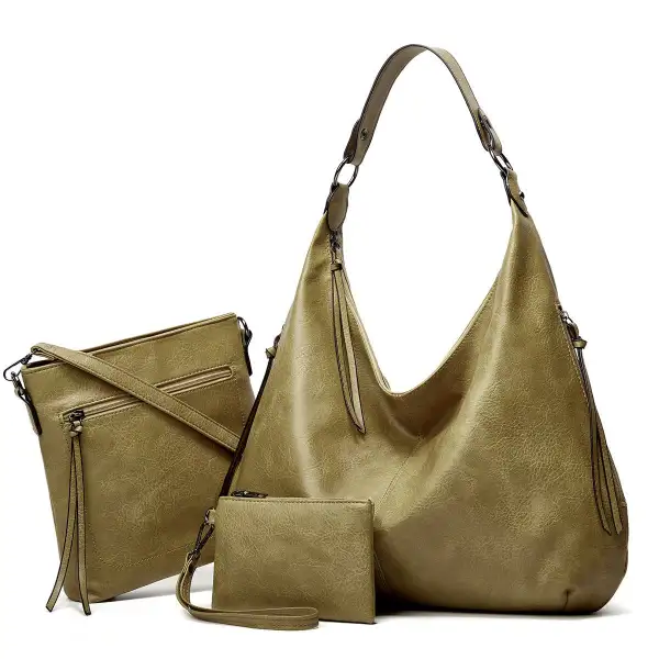 2022 New Women's Three-in-one Leather Bag