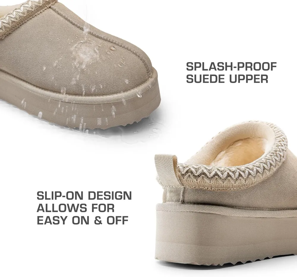 Women's Platform Slip-on Slippers