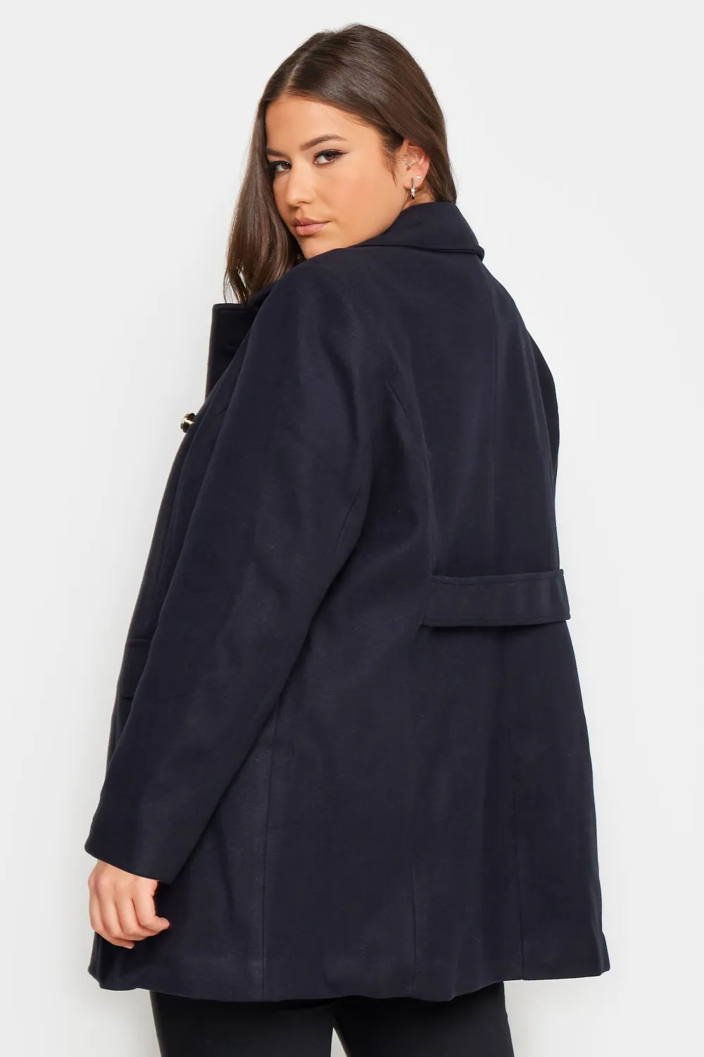 YOURS Curve Camel Brown Collared Formal Coat