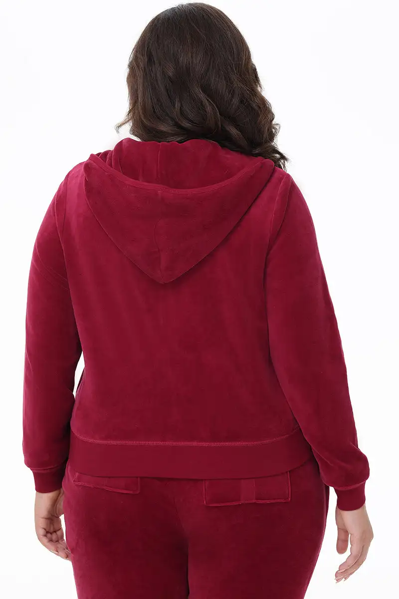 Plus-Size Heritage Cotton Velour Hoodie