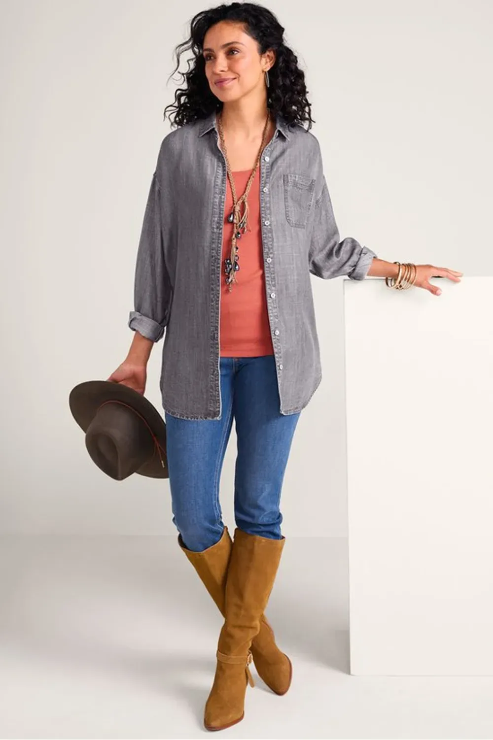 Je Veux Long Sleeve Big Shirt