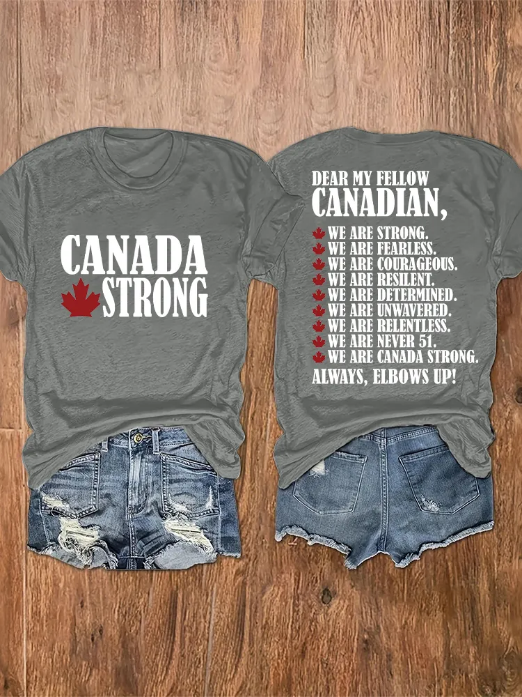 Women'S We Are Canada Strong T-Shirt