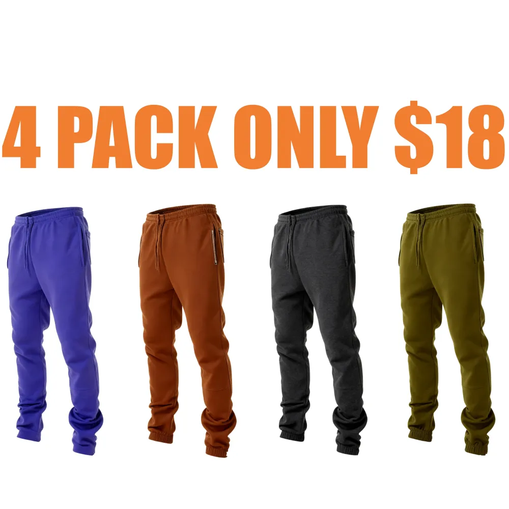 Mens Fleece Wide Leg Sweatpants