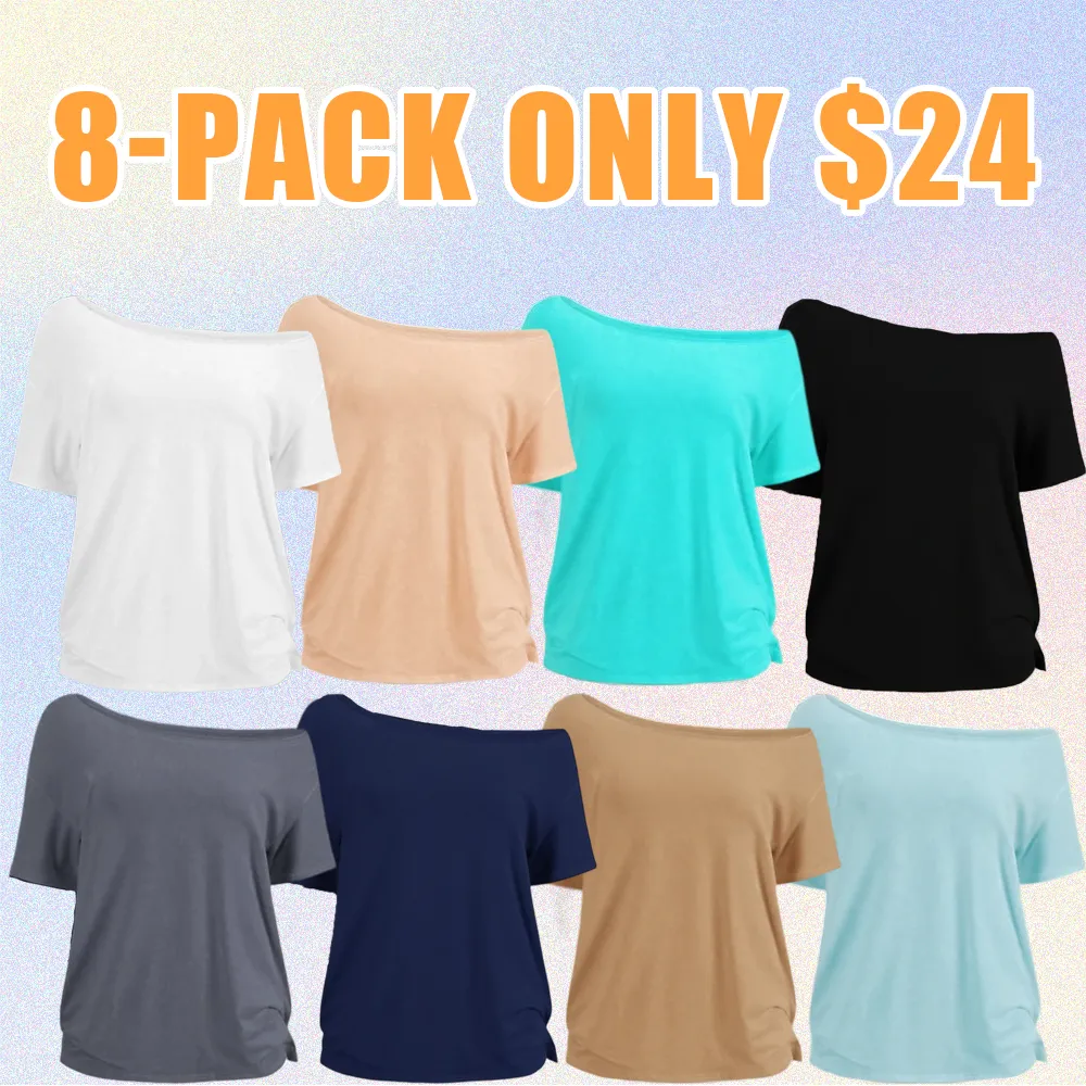 Women's Oversized Basic Tee – Loose Fit Short Sleeve T-Shirt for Everyday Wear