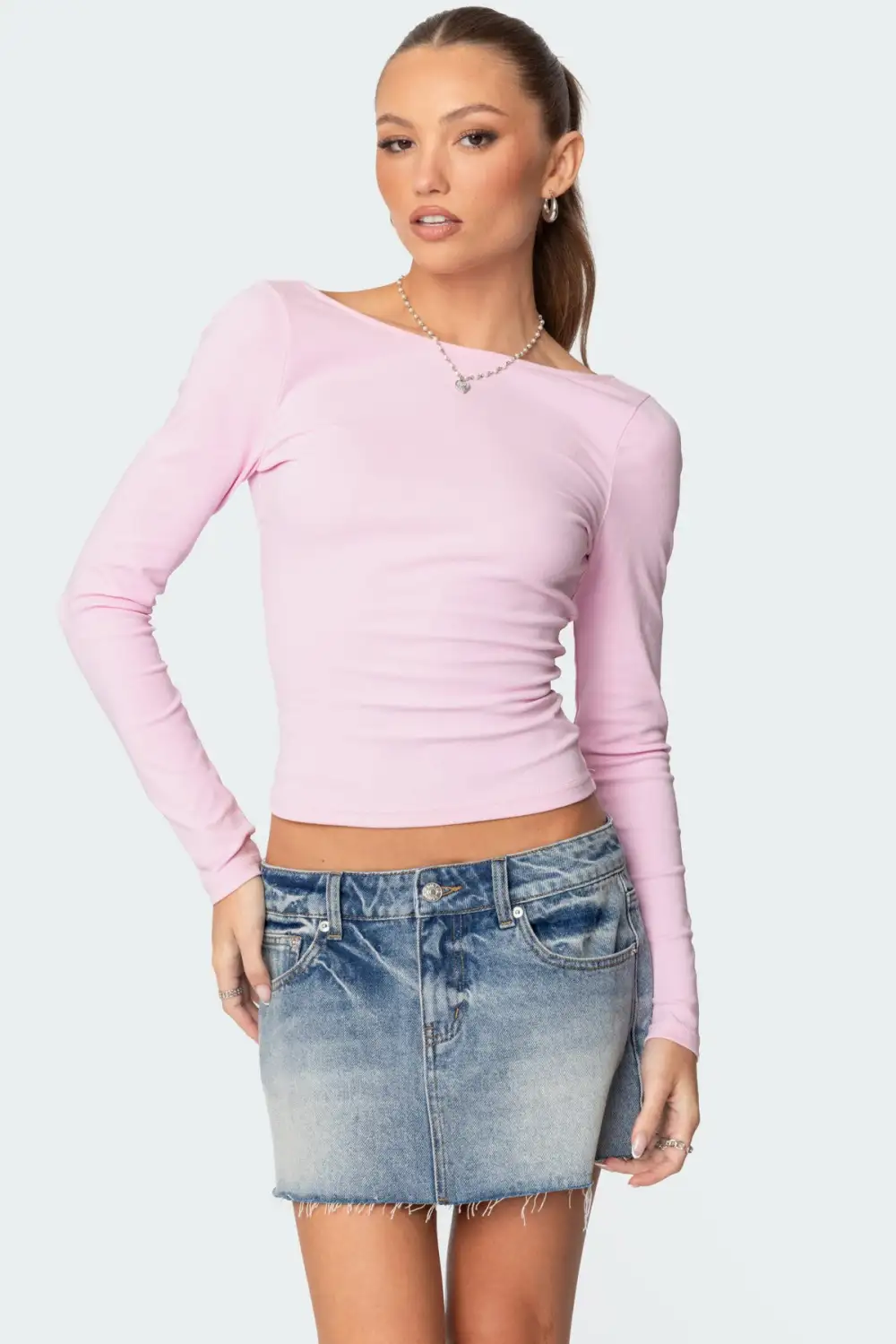 Nila Backless Boat Neck Top
