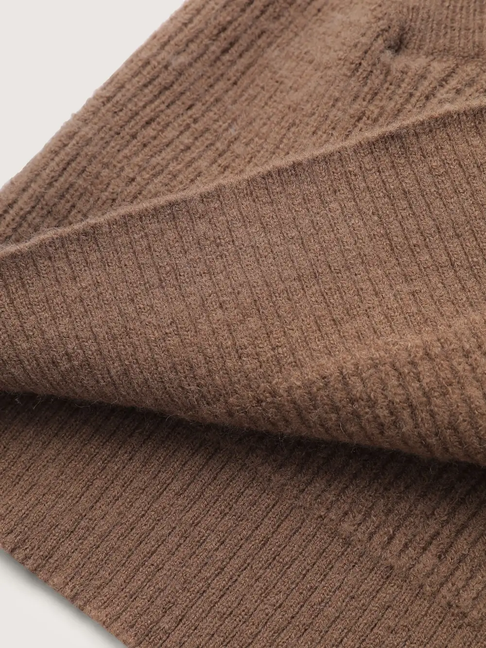 Textured Slant Pockets Zipper-Front Knit Cardigan