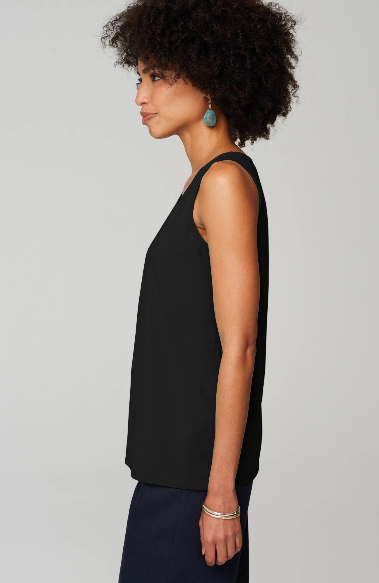 pima-stretch knit tank