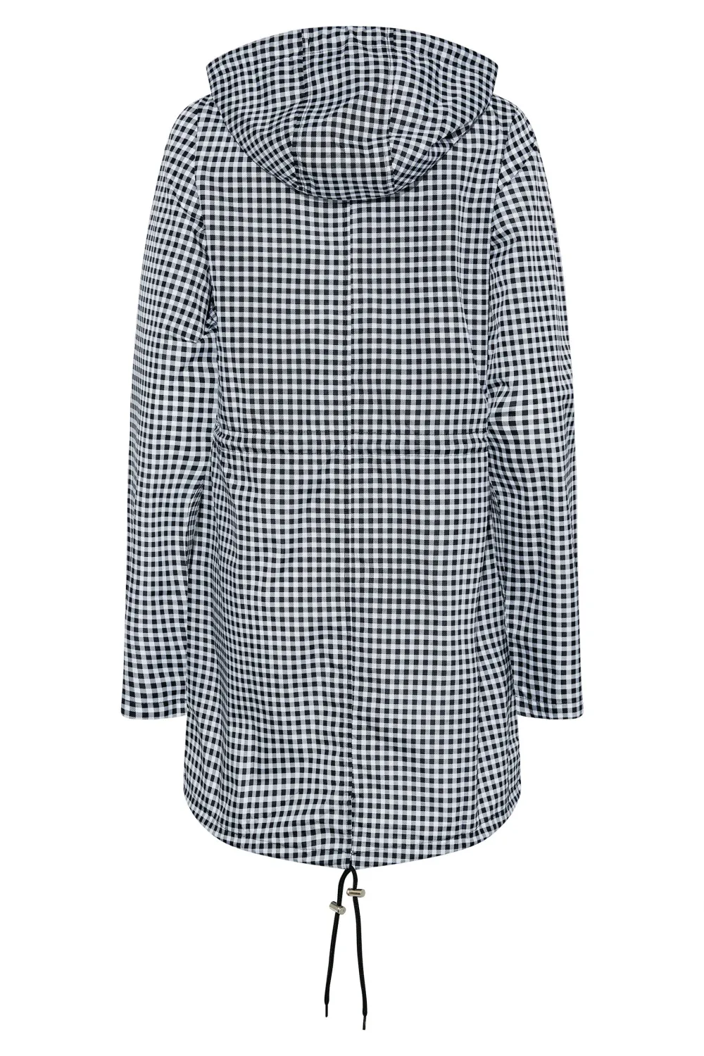 LTS Tall Black Dalmatian Print Pocket Parka