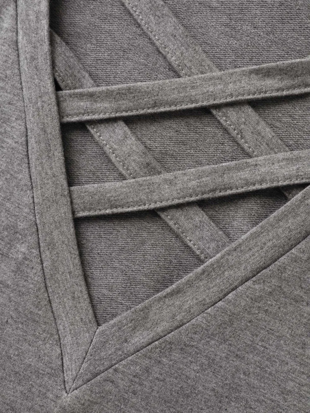 Floral Print Cross-Tie Neck Sweatshirt