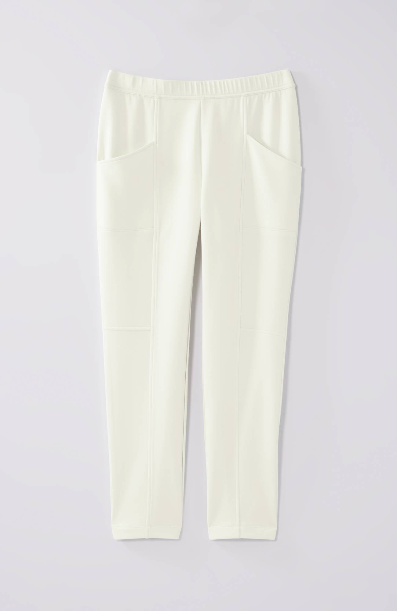 Fit Sleek Double-Knit Seamed Crops