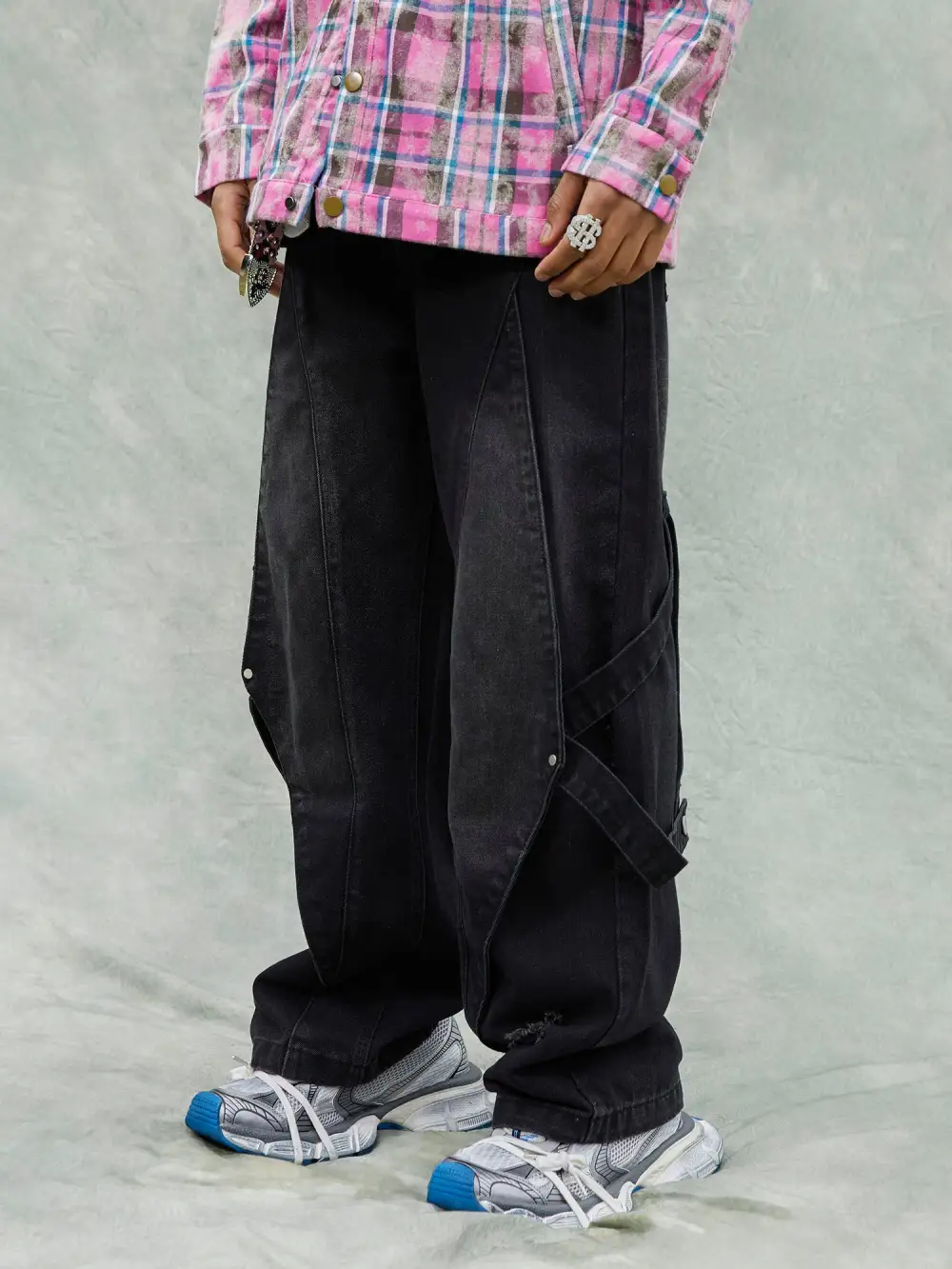 Washed Ripped Denim Jeans