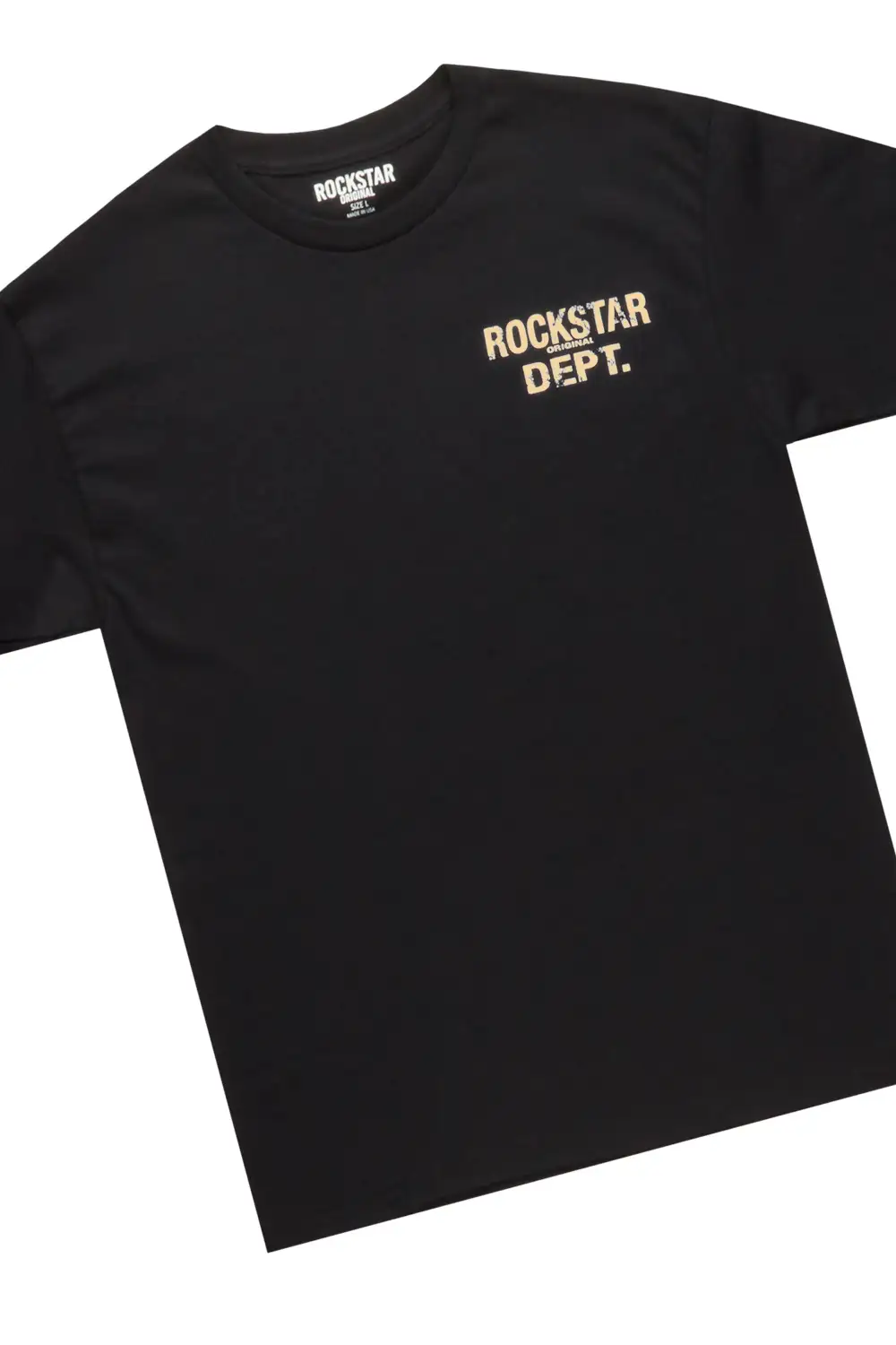 Lake Black T-Shirt & Ricky Tan PU Super Stacked Jean Bundle