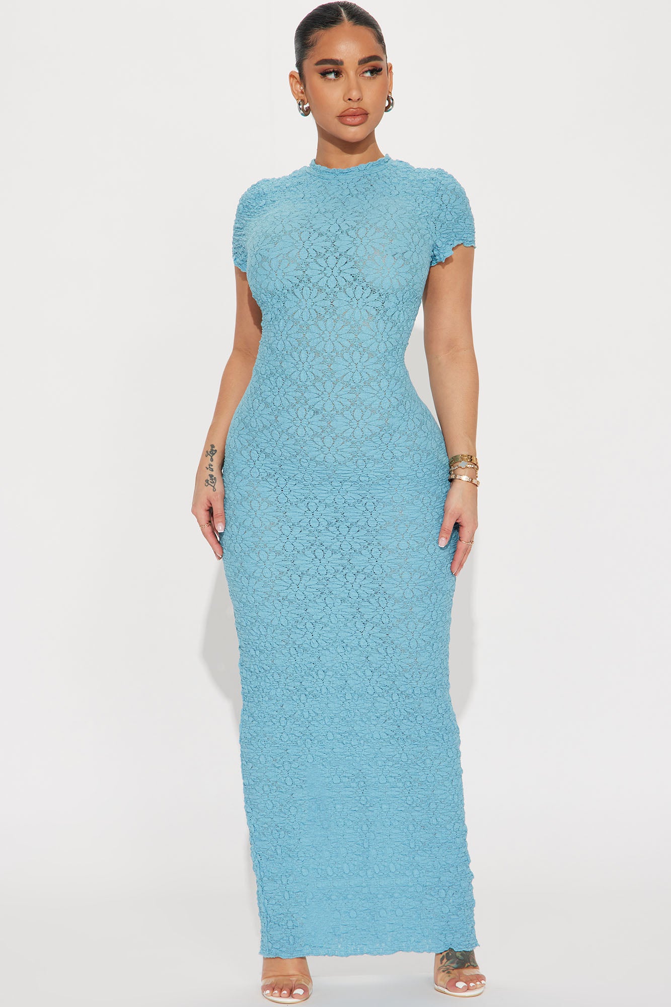 Soft Baddie Maxi Dress - Blue