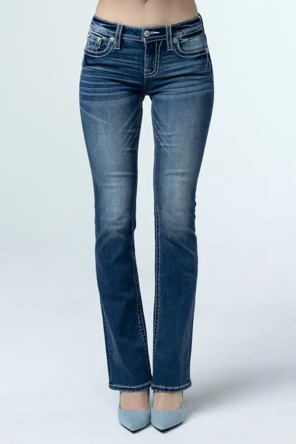 Paisley Peekaboo Bootcut Jeans