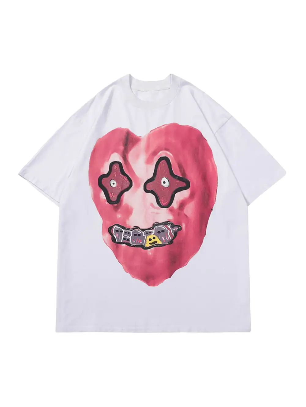 Fun Graphic Printed Oversized T-shirt - 2030