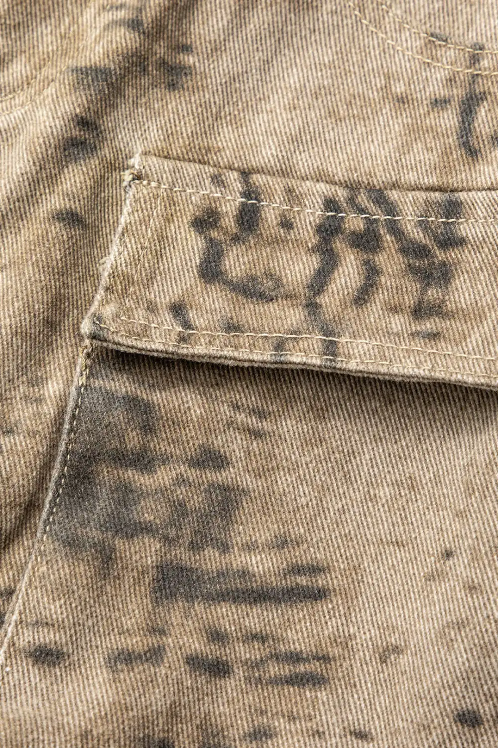Tie Dye Multi-Pocket Wide Leg Cargo Pants