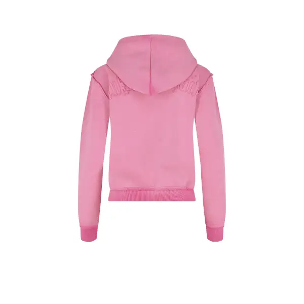 Distressed Zip Hoodie Pink (Female version)