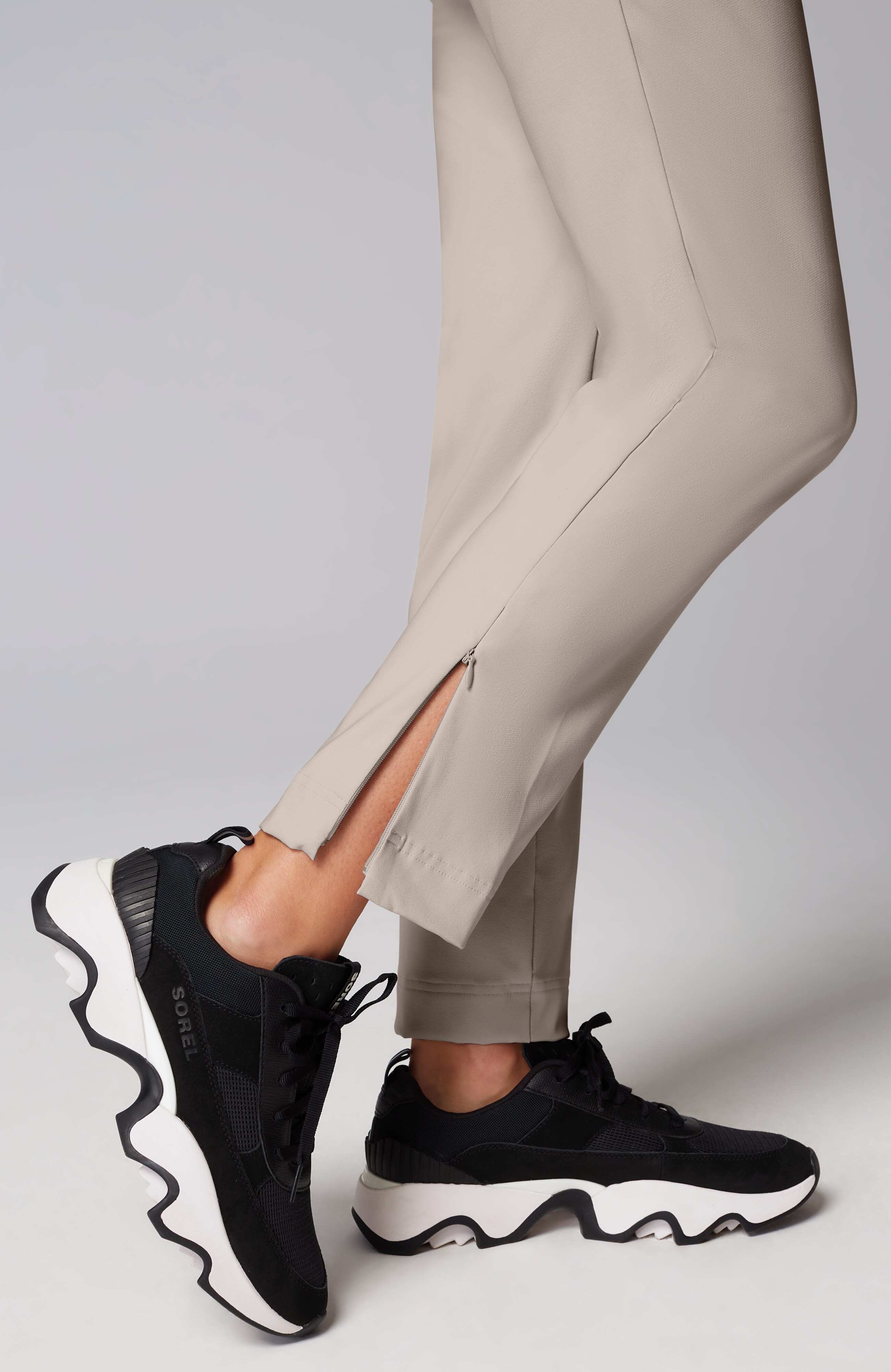 Fit Zipped-Ankle Pants