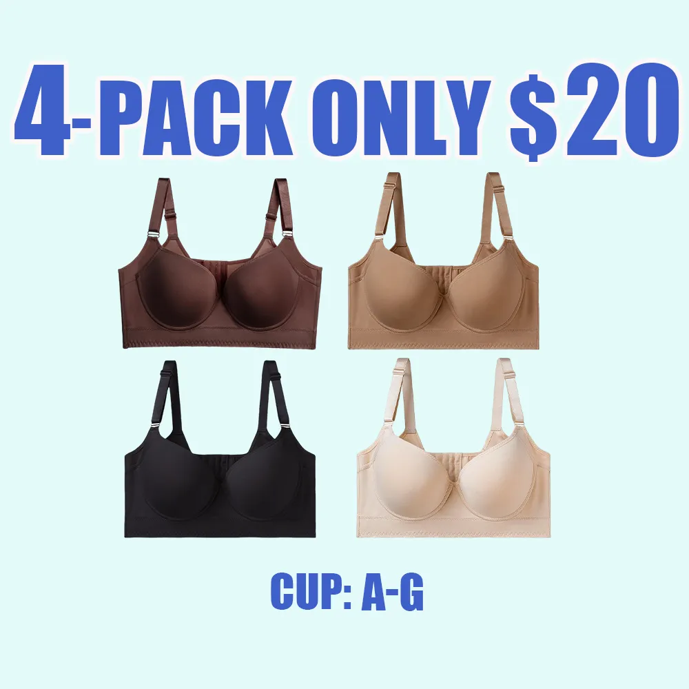 New-Plus size girls' bra, comfortable, slimming and anti-sagging