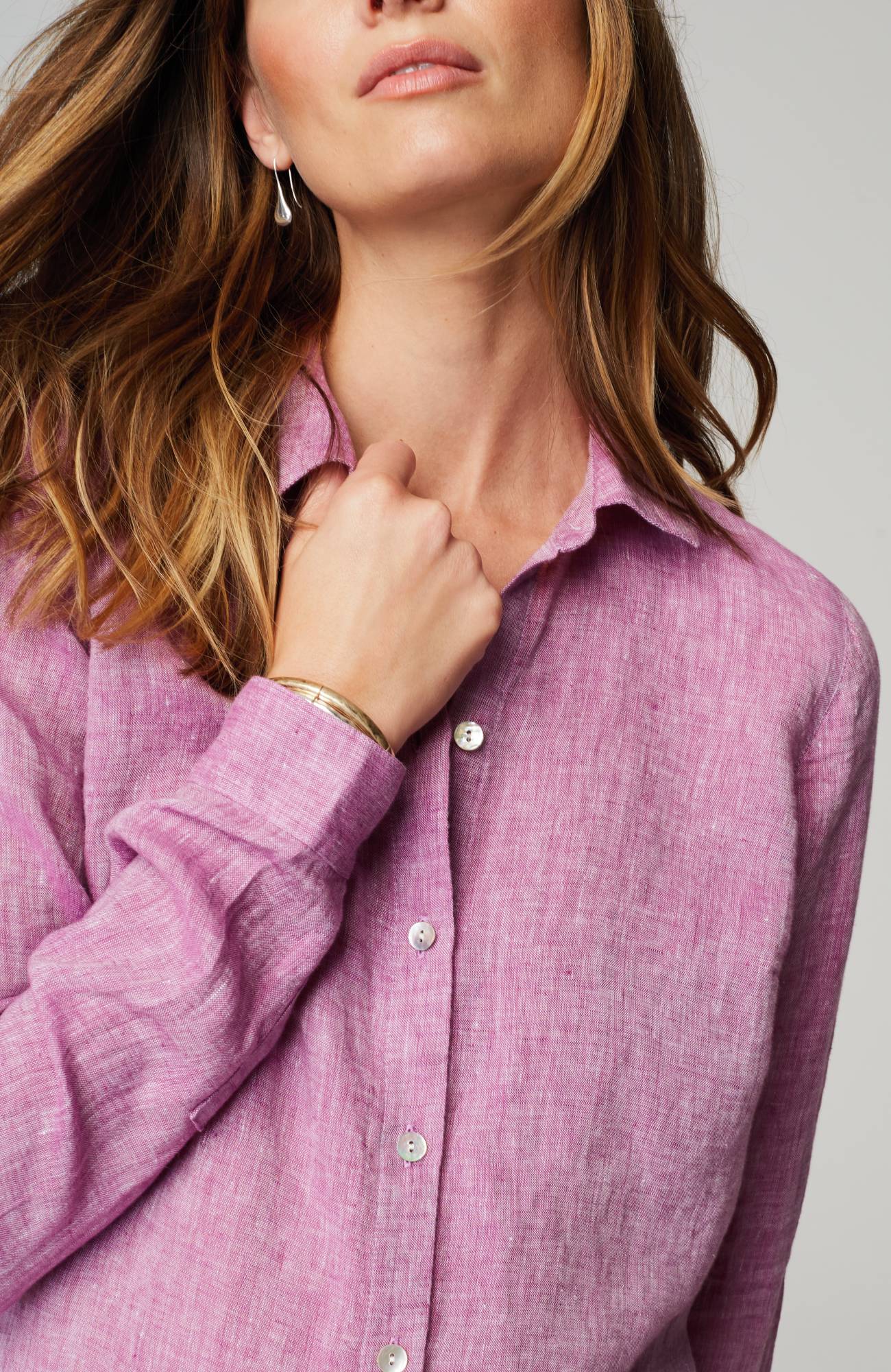 Everyday Linen Button-Front Shirt