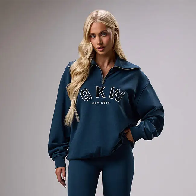 GKW Sports Luxe Rib Collar Funnel - Rich Blue