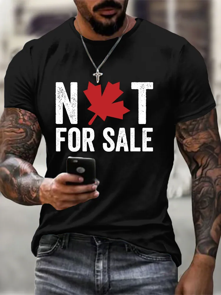Men'S Canada Is Not For Sale Sorry T-Shirt