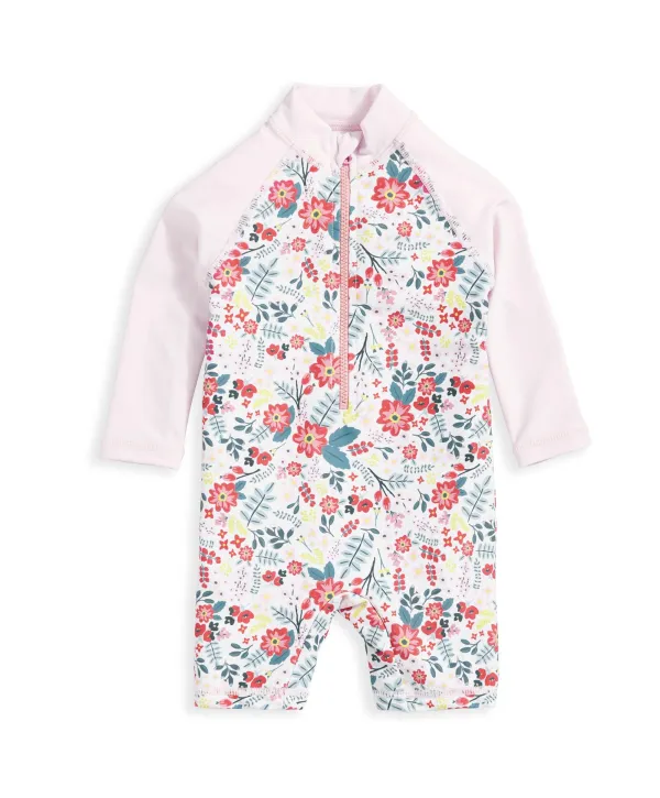 Long Sleeve Rashsuit Swimwear - Floral