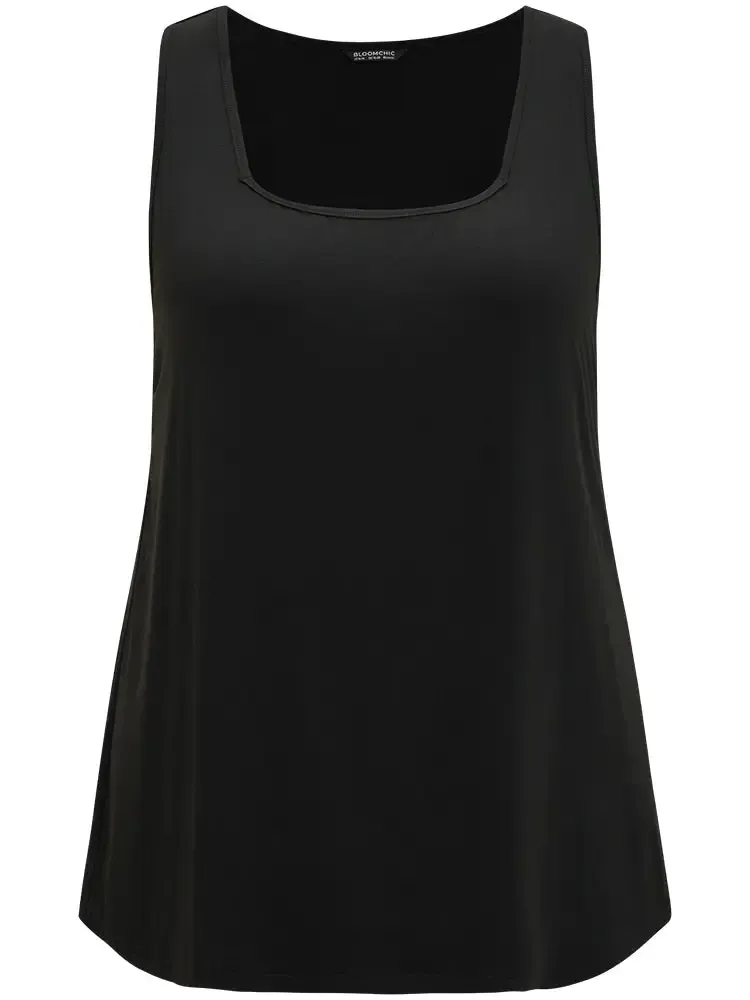 Supersoft Essentials Plain Square Neck Skinny Tank Top