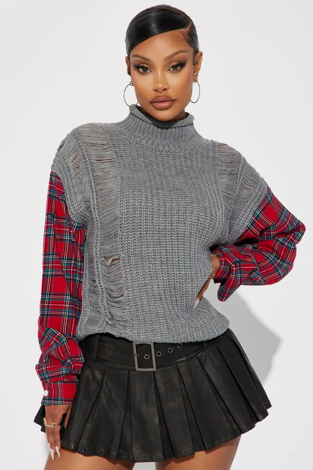Cool Casual Sweater - Grey/combo