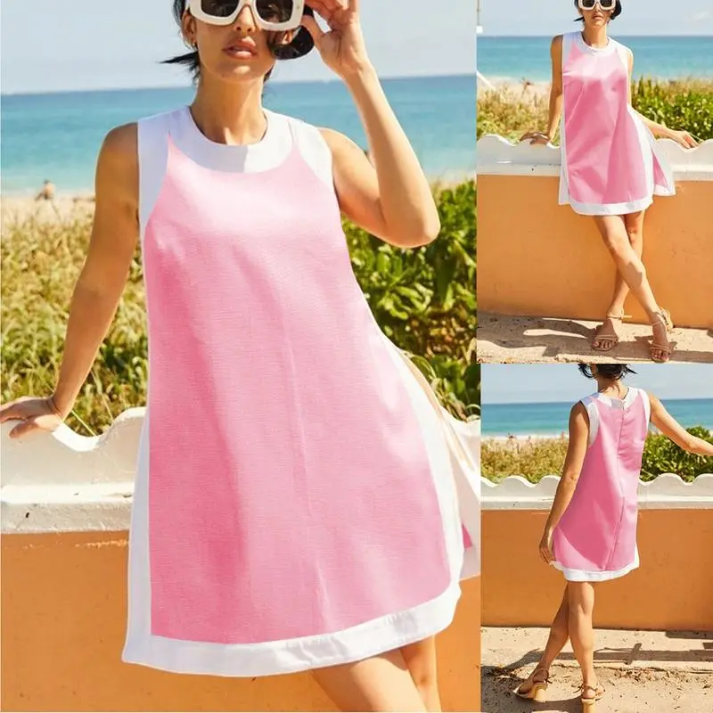 Women’s 2-Piece Color Block Lounge Set – Short Sleeve Top & Pocket Shorts