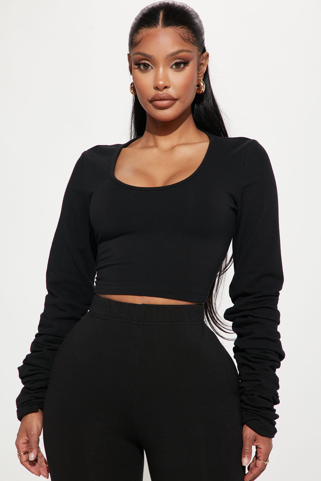 Out For The Day Pant Set - Black