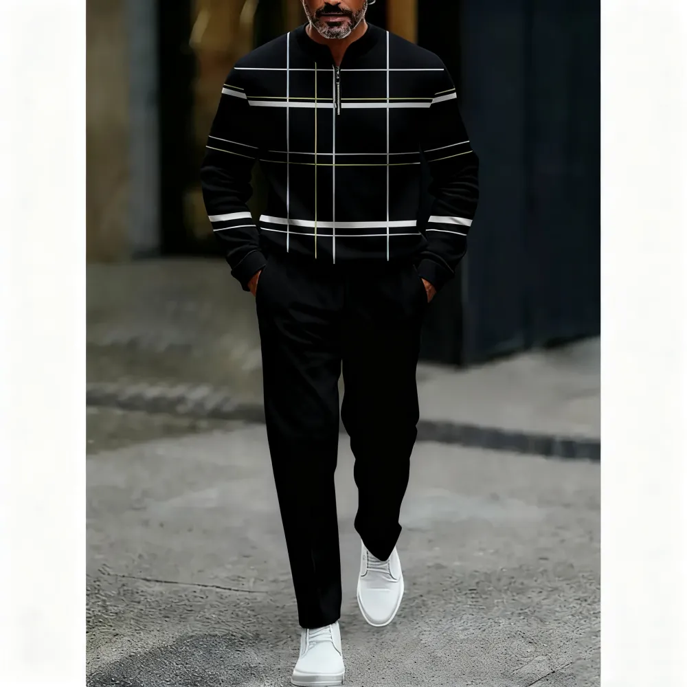 Men's 2-piece lightweight business casual sportswear