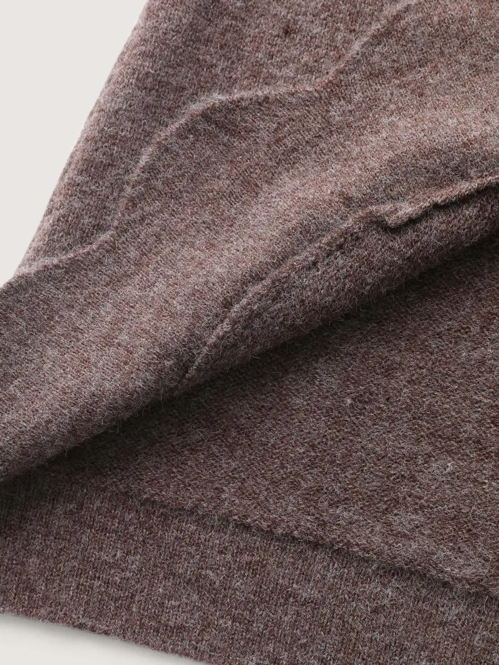 Wavy Arc Hem Tie-Front Knit Cardigan