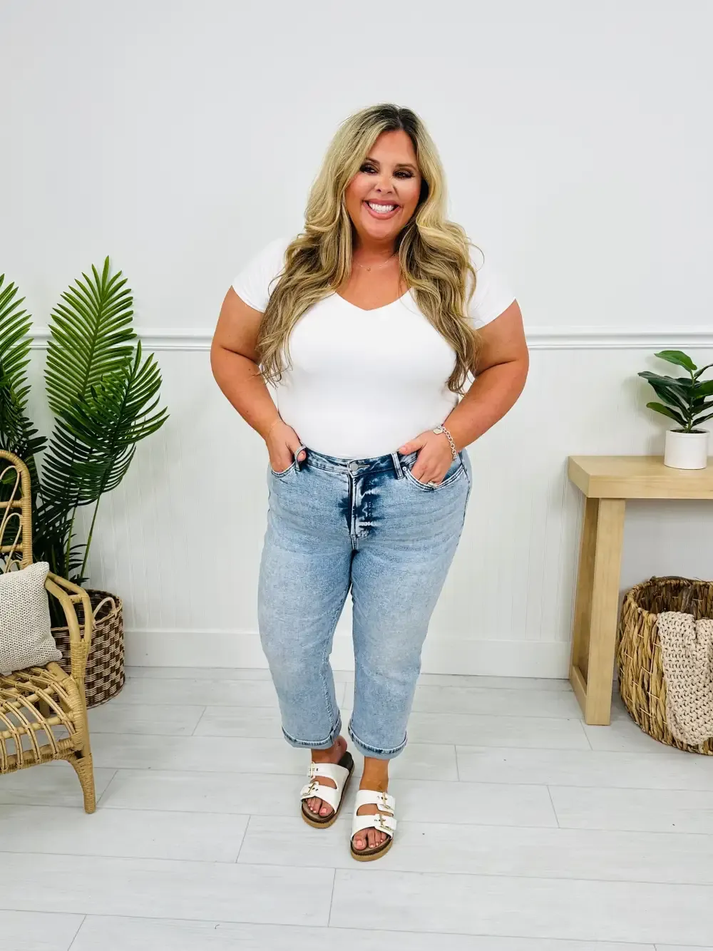 Take My Advice Tummy Control MOCO Exclusive Straight Jeans