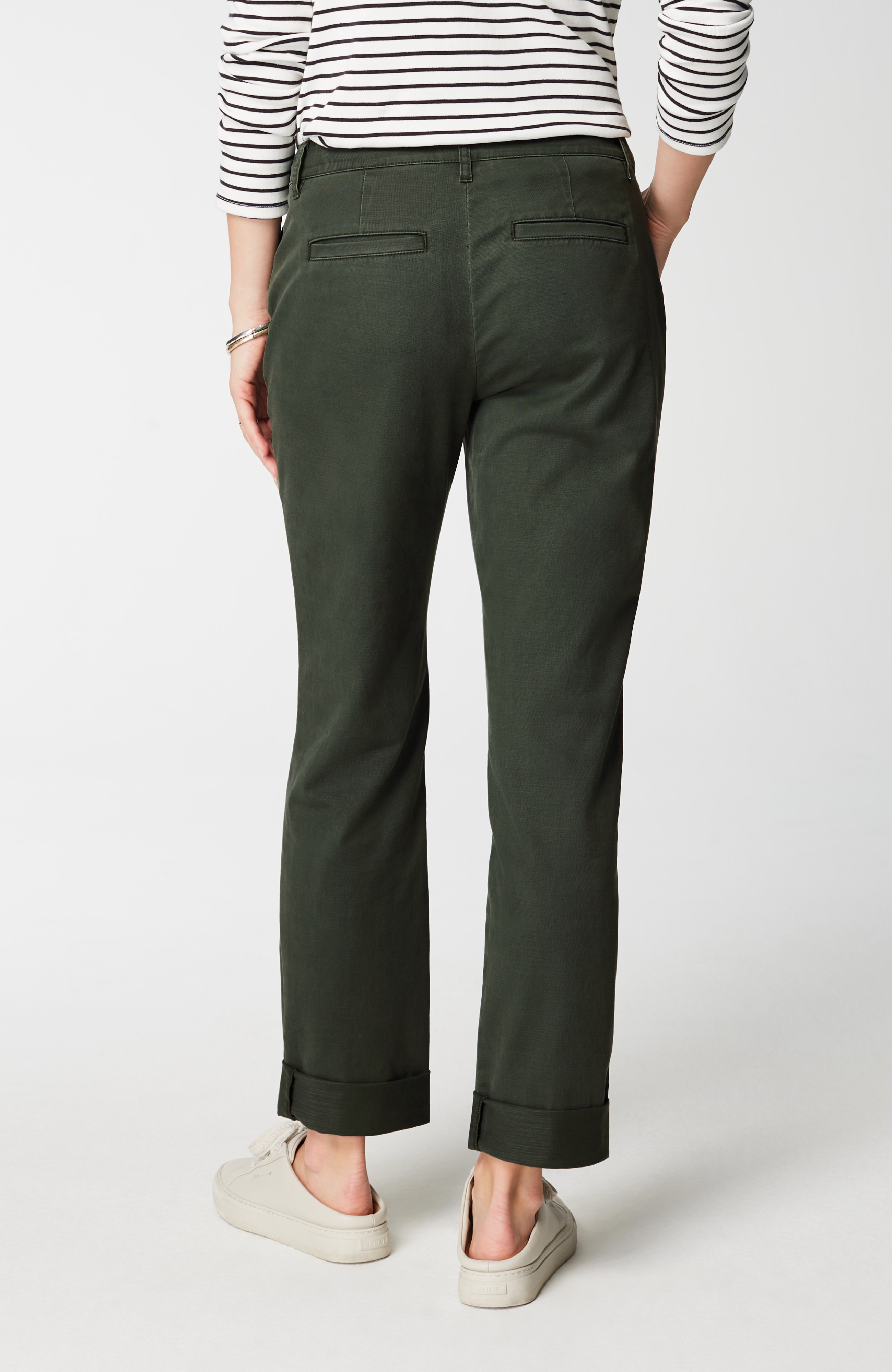 Relaxed Straight-Leg Chino Pants