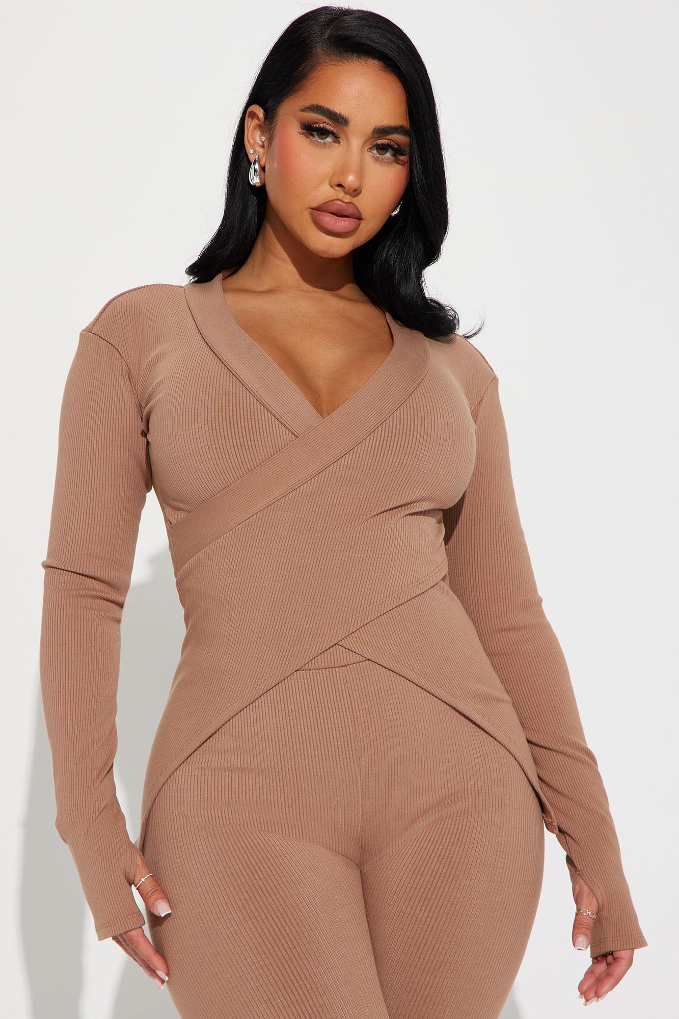 Camryn Snatched Pant Set - Nude
