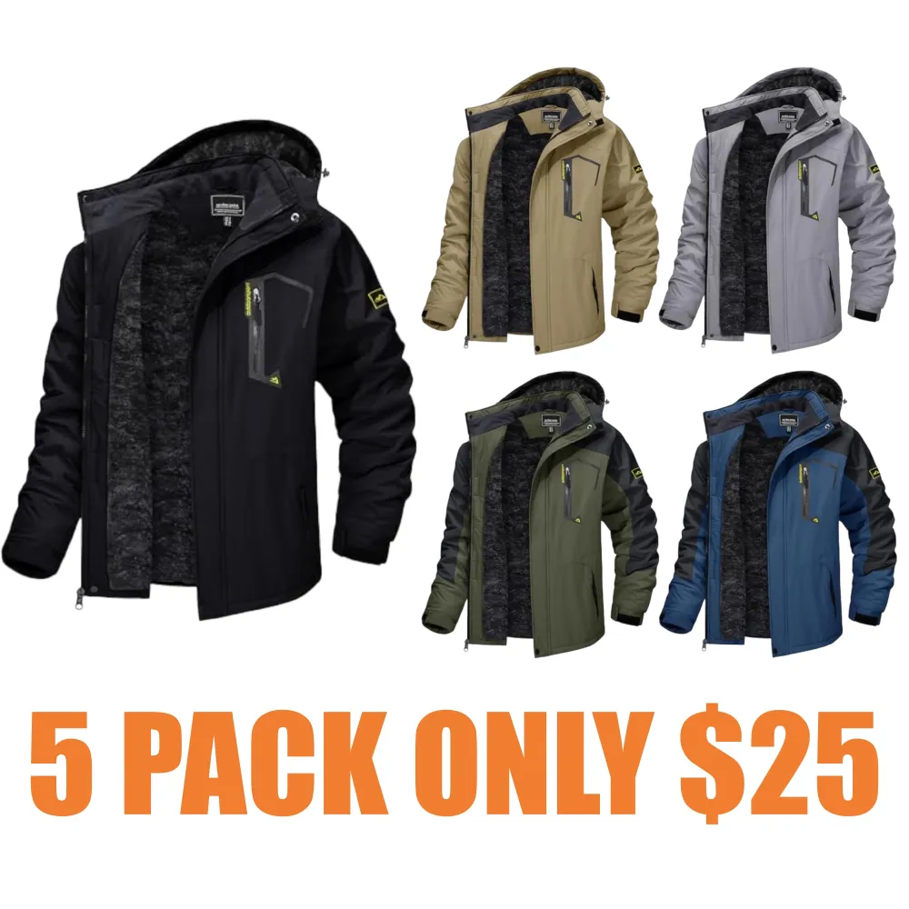 Men's Winter Skiing Jackets Water Resistant Fleece Coats