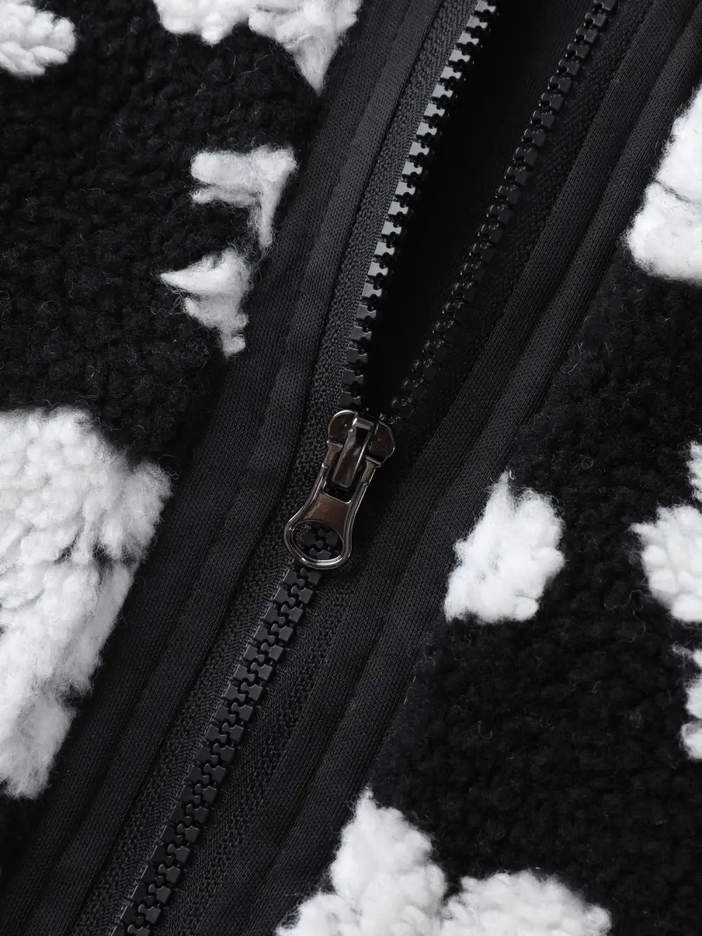 Floral Print Plush Reversible Vest