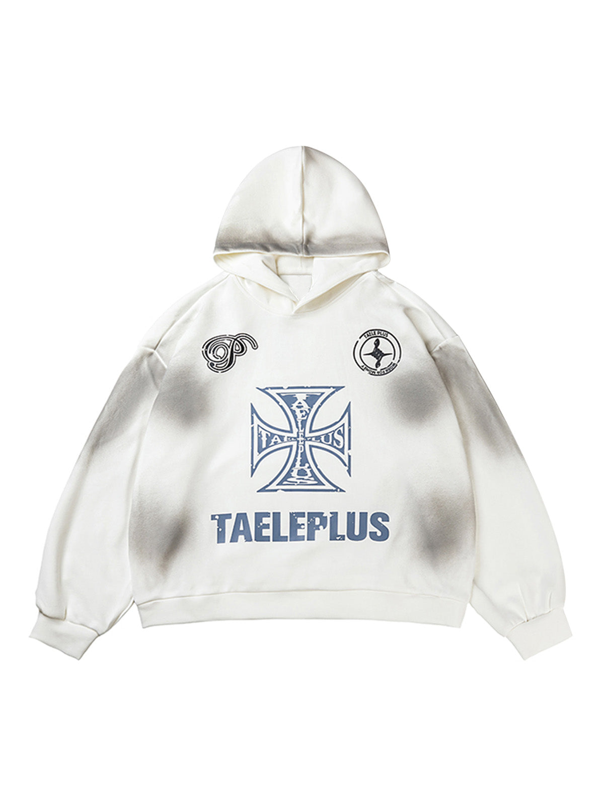 Cross Print Graphic Hoodies