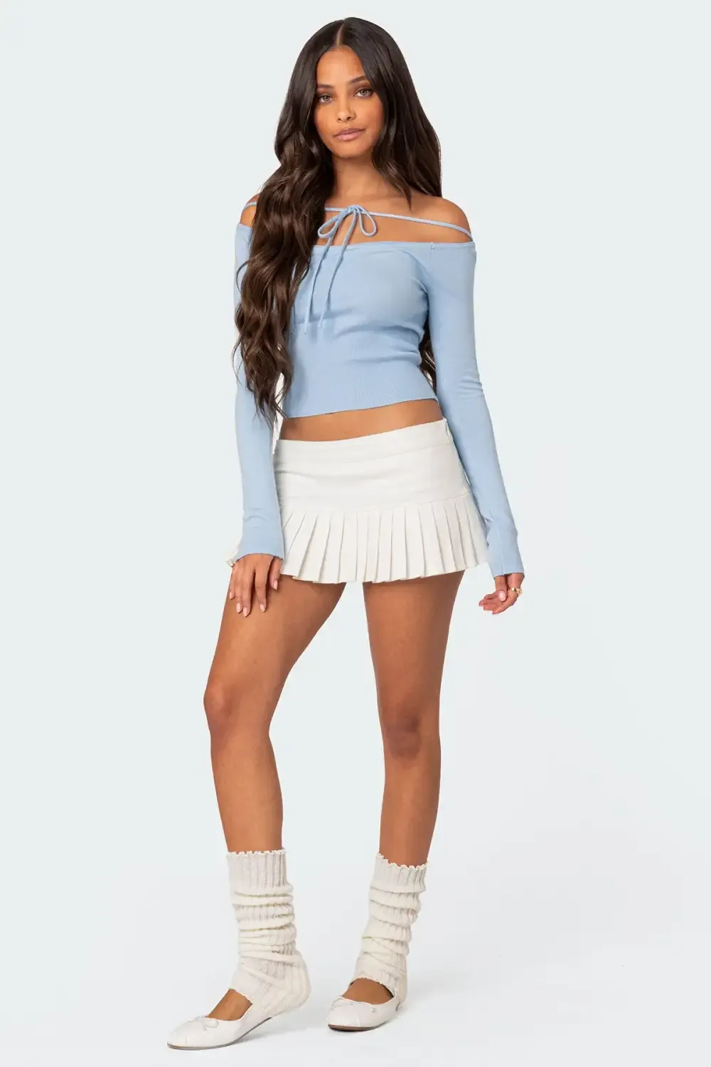 Jane Tie Front Knit Top