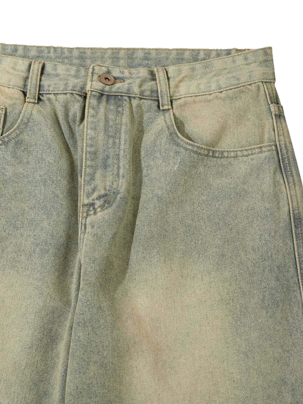 Street Zipper Design Washed Jeans