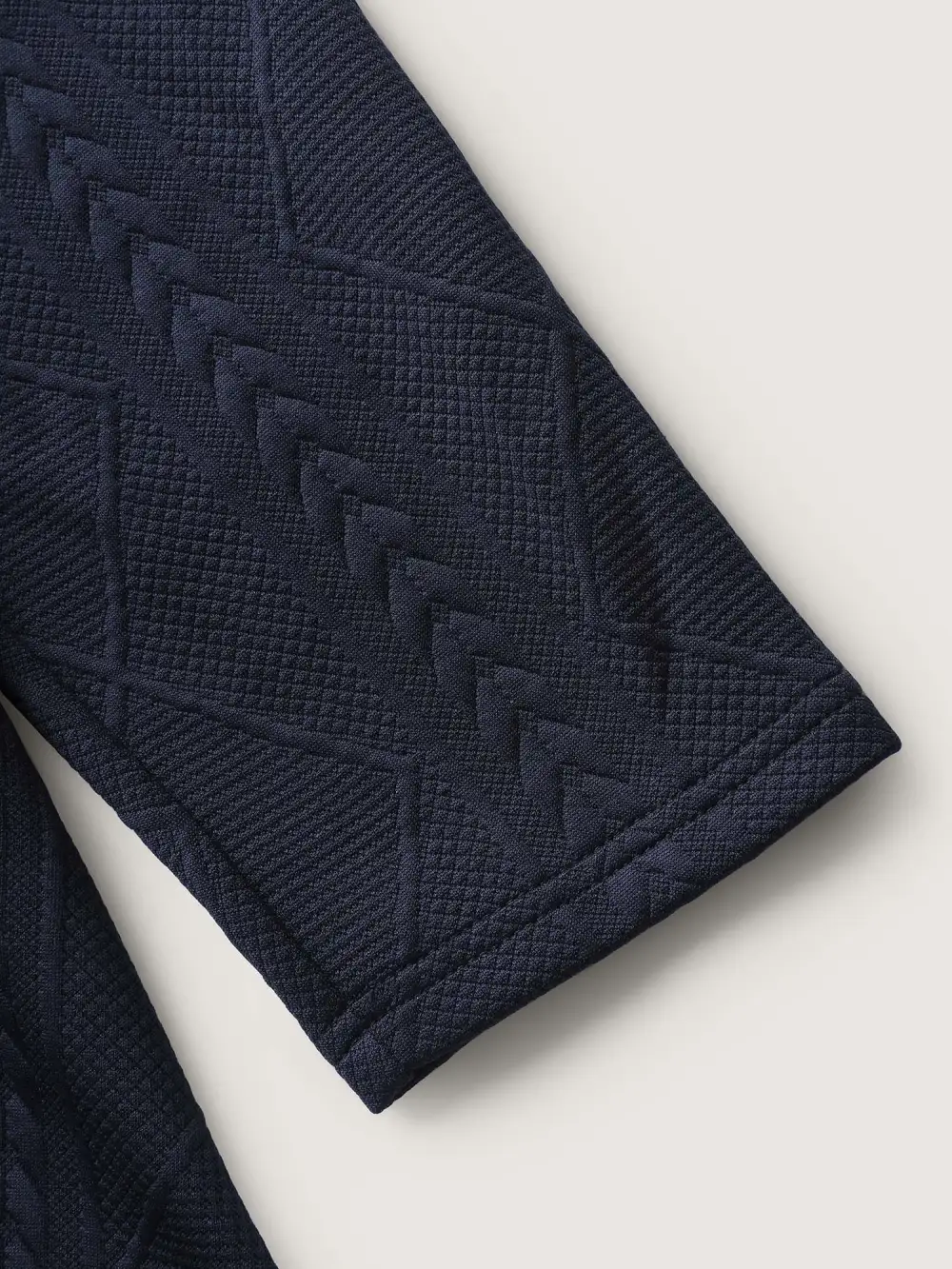 Textured Waist-Defining Solid Blazer