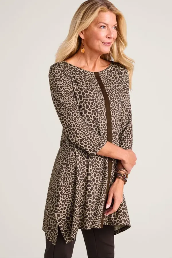 Spot of Luxe 3/4 Sleeve Knit Tunic