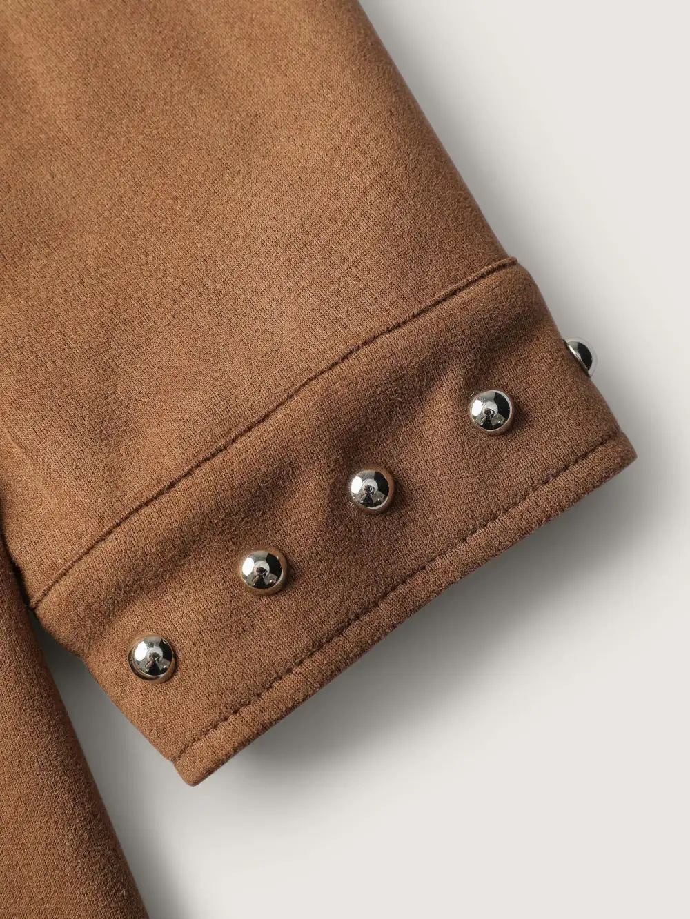 Rivet Open-Front Collar Jacket