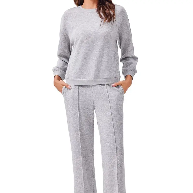 2-Piece Long Sleeve Sweatshirt & Pants Set