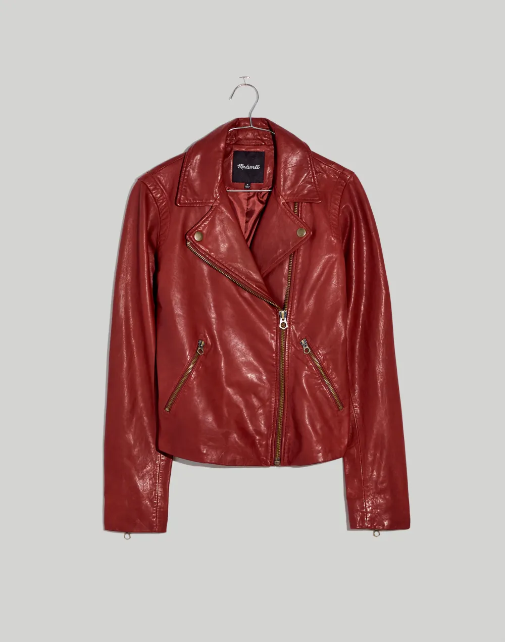 Washed Leather Motorcycle Jacket
