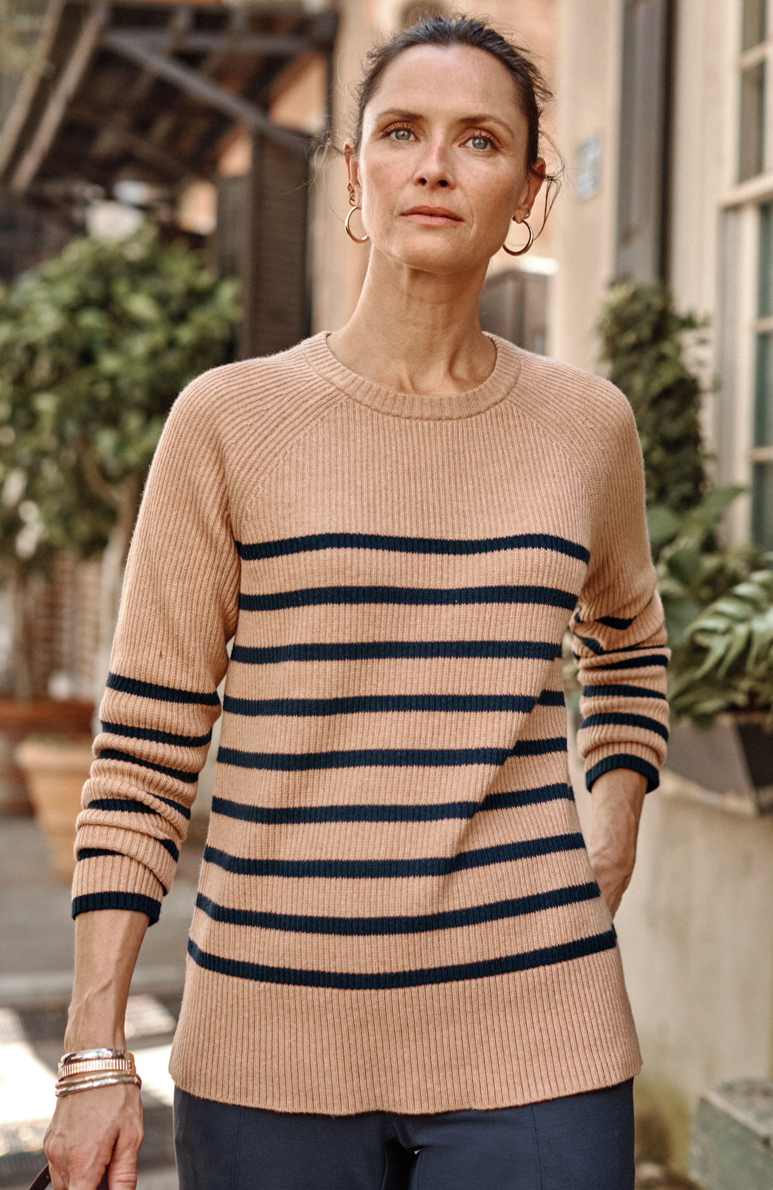 Ribbed Stripe Sweater