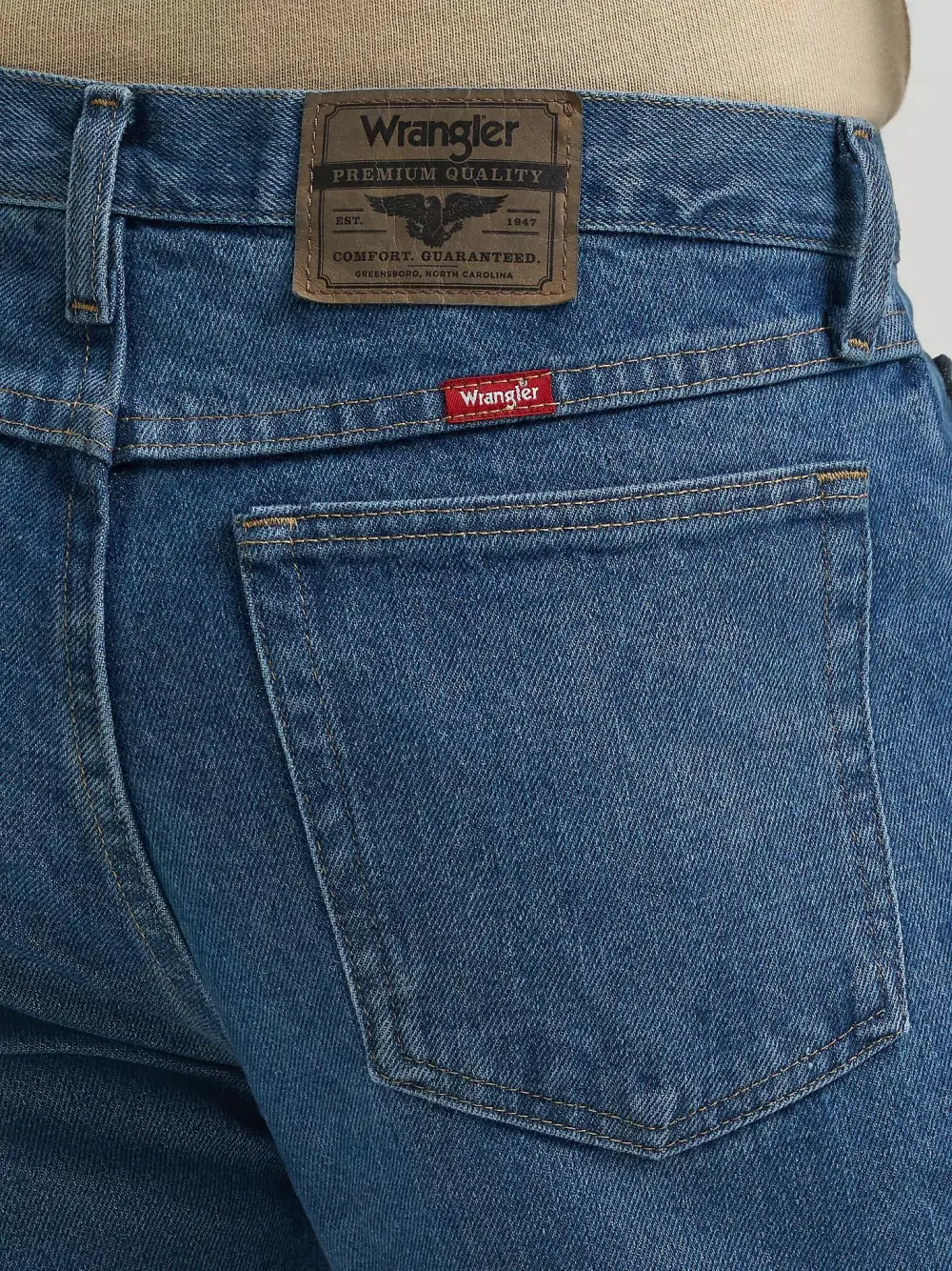 WRANGLER FIVE STAR PREMIUM DENIM REGULAR FIT JEAN IN COAL BLACK