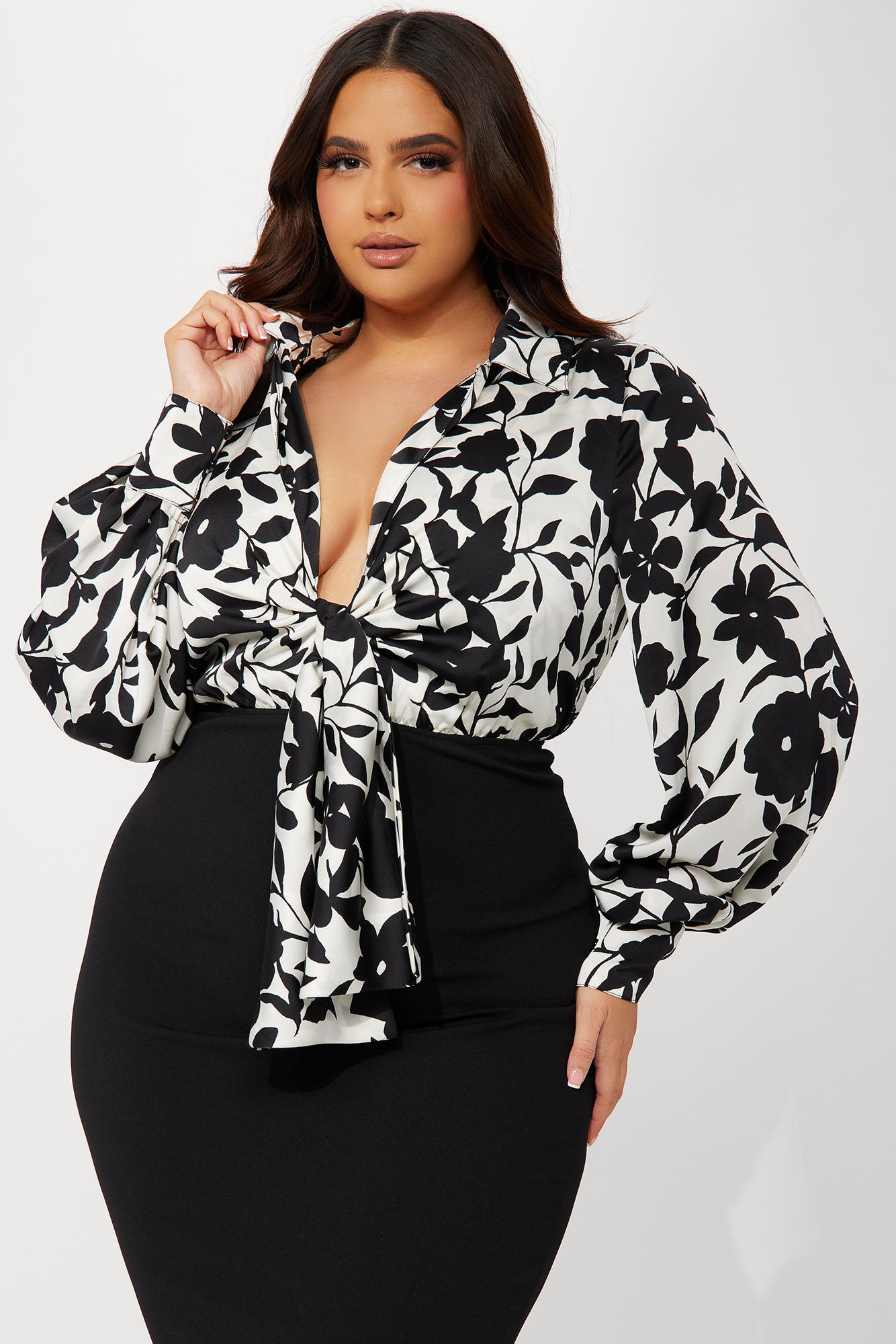 Lunch Date Dress - Black/White